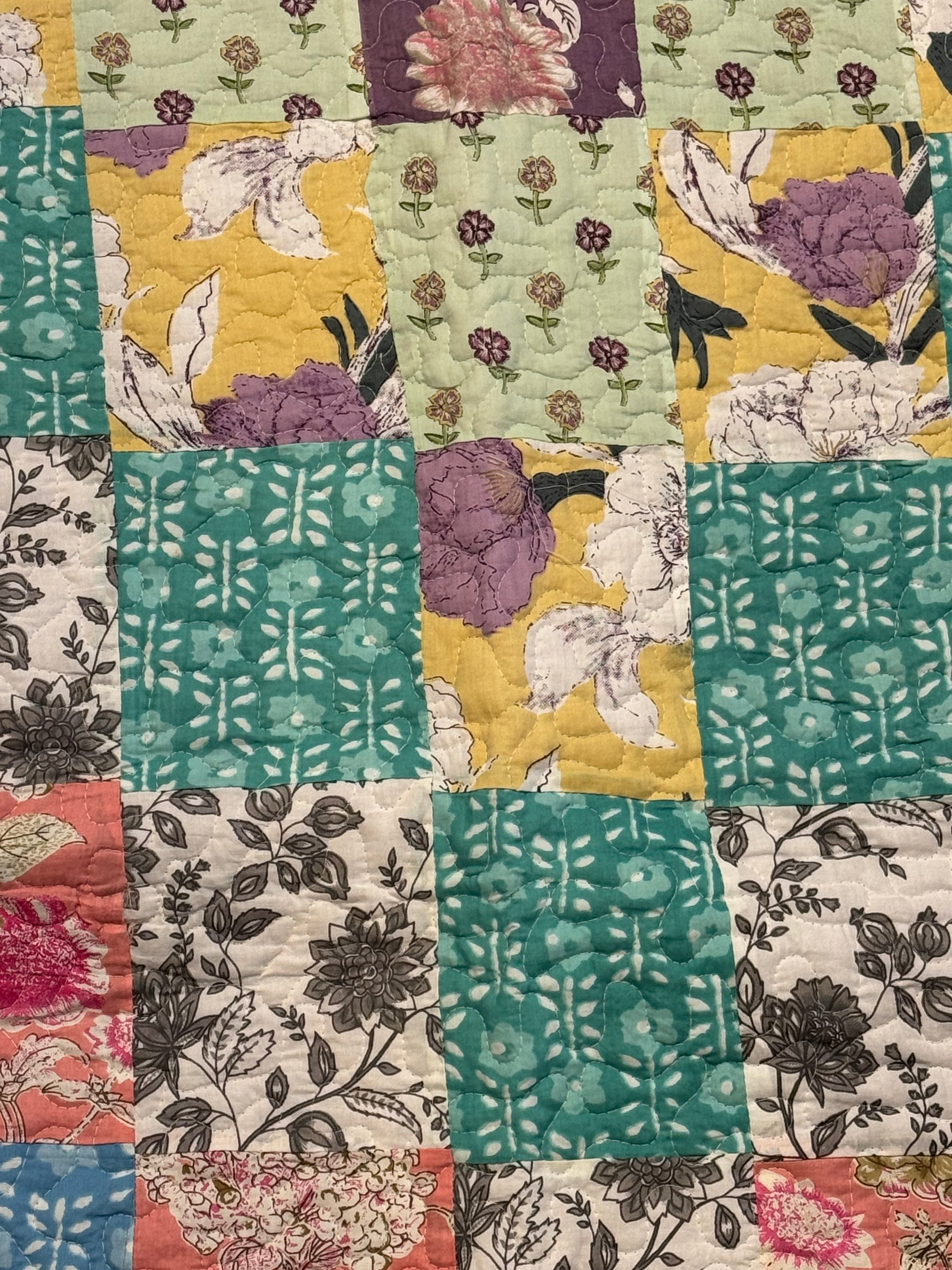 Patchwork Petals Reversible Quilt