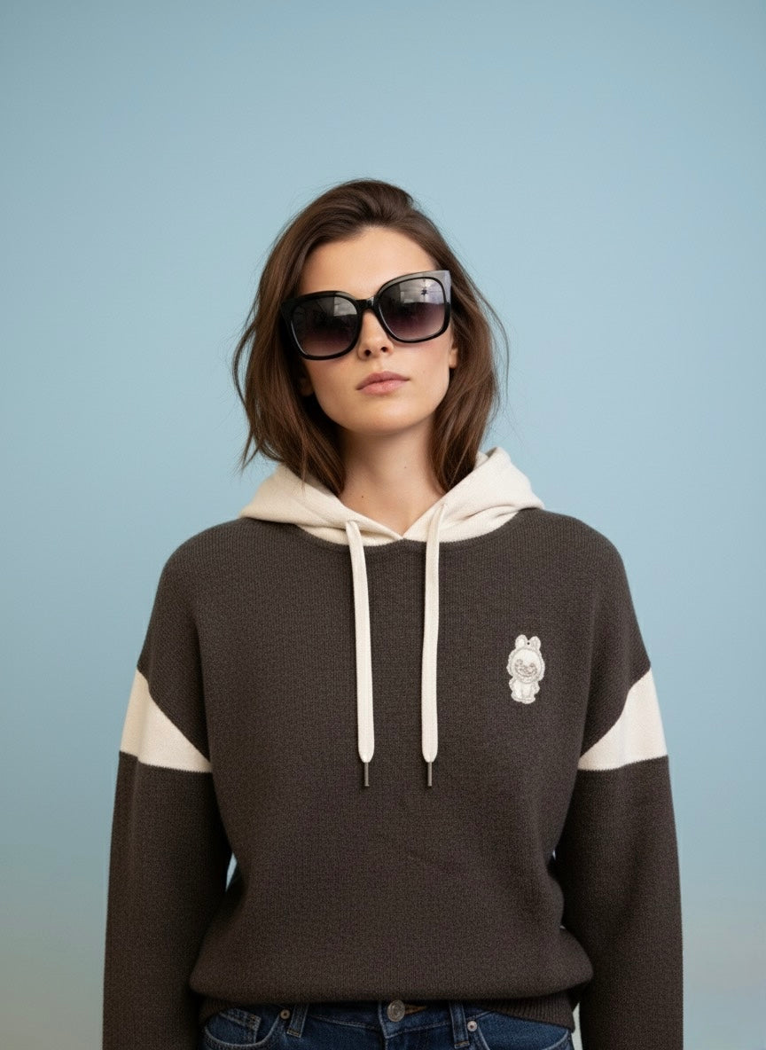 Buddy Bear Knit Hoodie