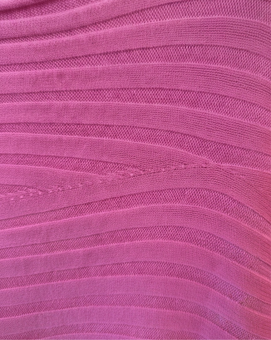 The Autumn Ribbed Pink Knit Sweater