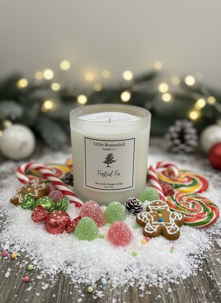 Frosted Fir- 9oz Soy Candles