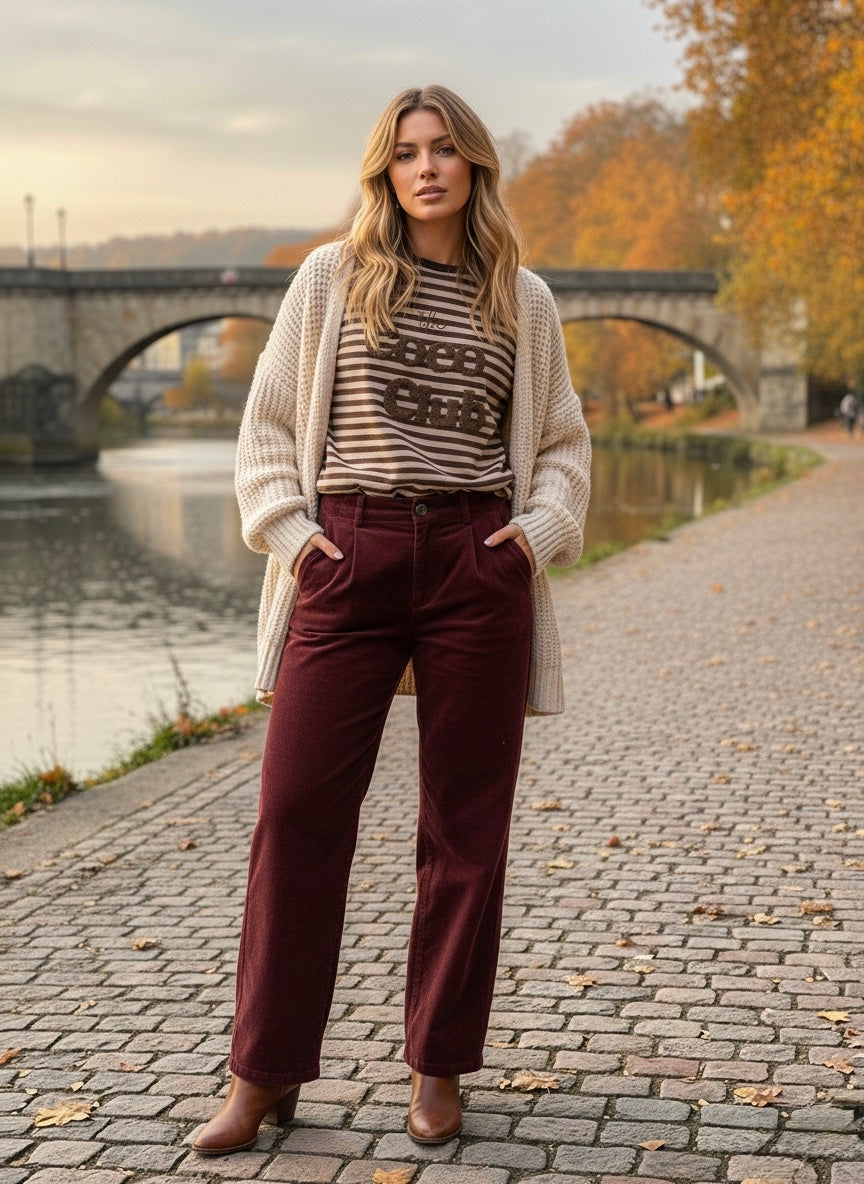 The Coco Club Sweater- Brown