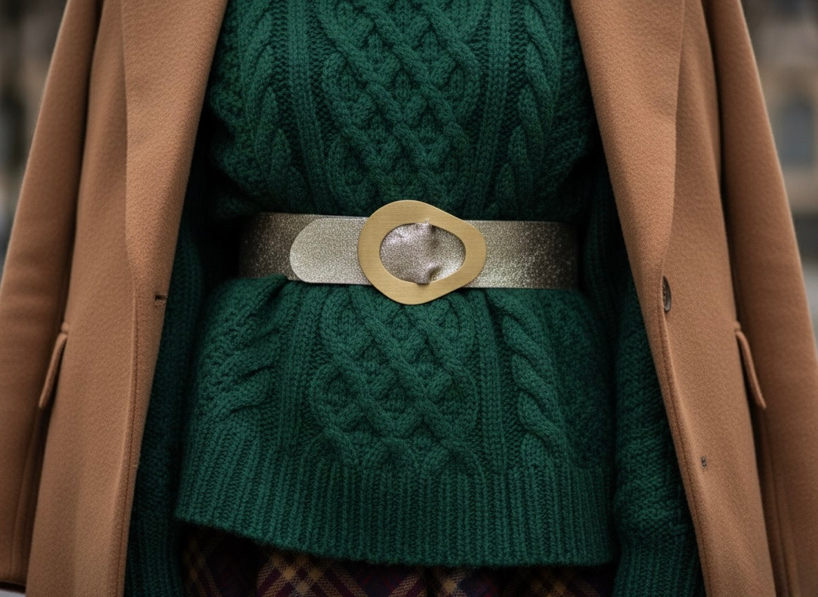 The Florentine Cinch Belt- Sparkling Gold