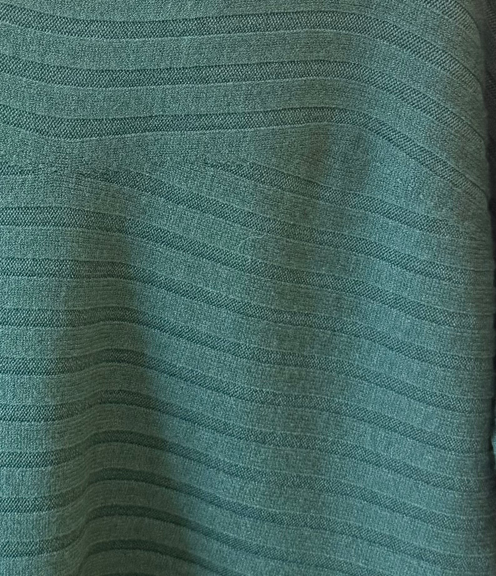 The Autumn Ribbed Green Knit Sweater