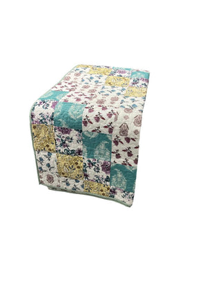 Blooming Patchwork Reversible Cotton Quilt- Queen Size