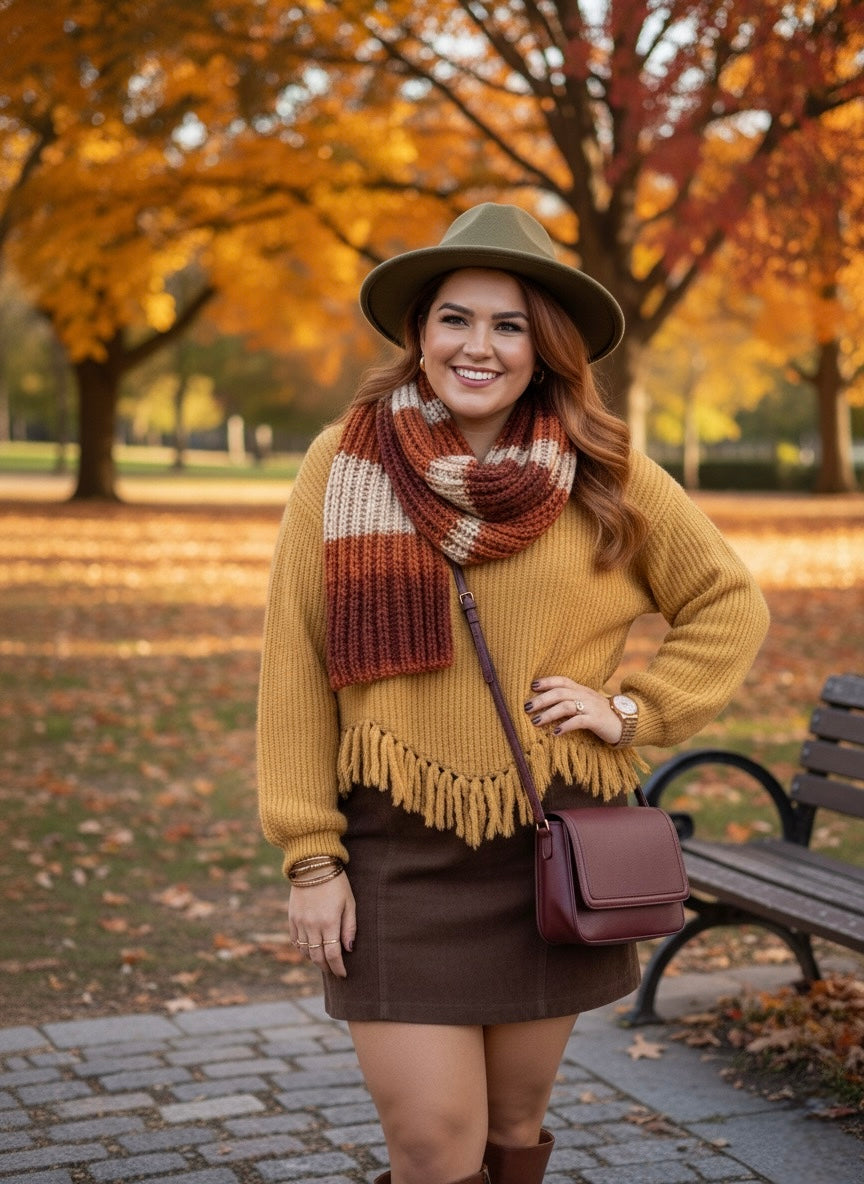 Golden Hour Fringe Sweater