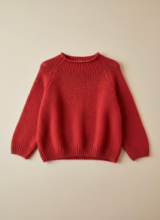 The Heritage Sweater- Brick Red
