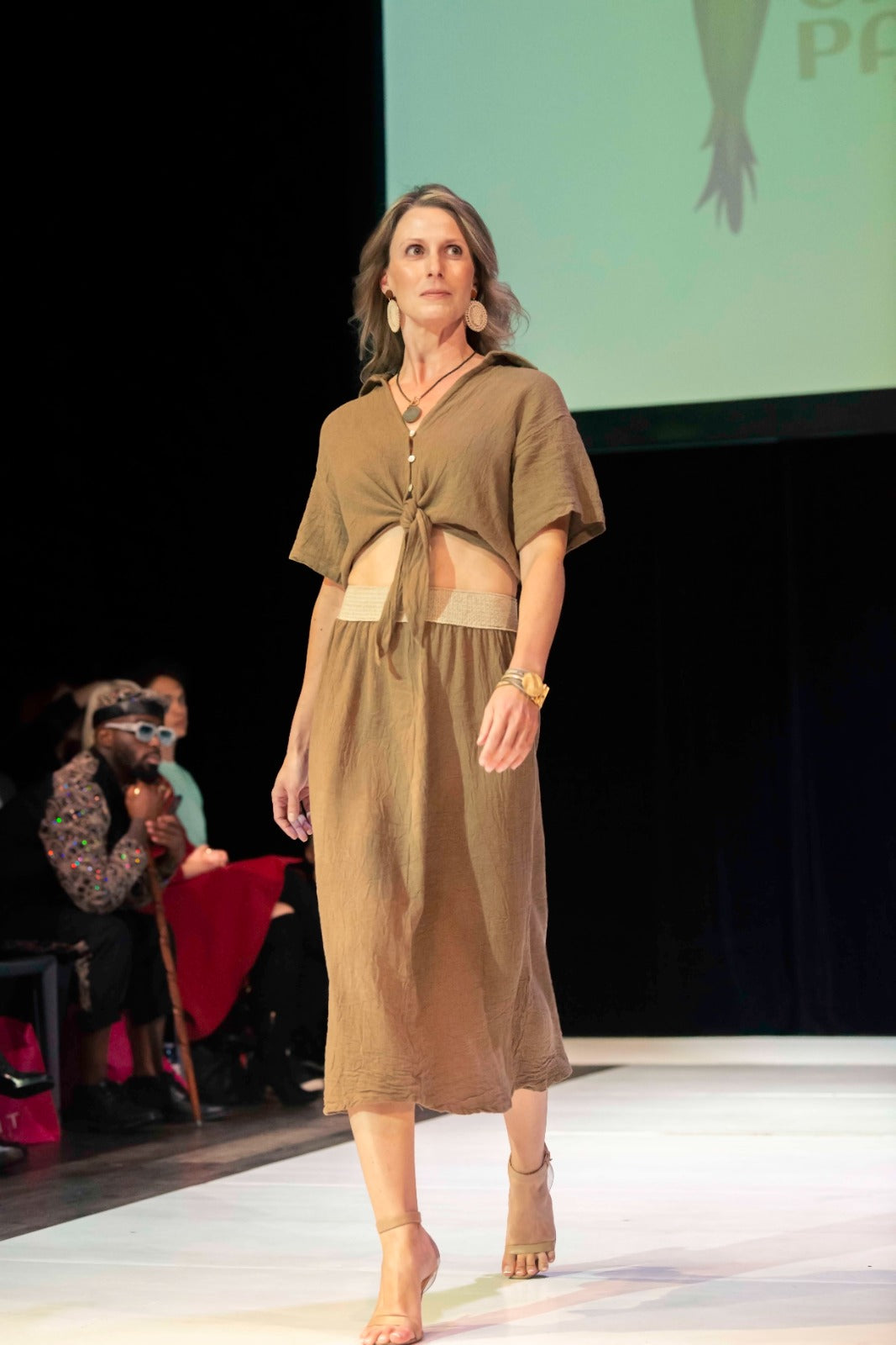 Talia Cotton linen skirt