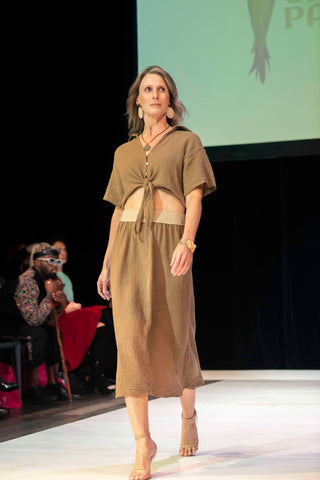 Talia Cotton linen skirt