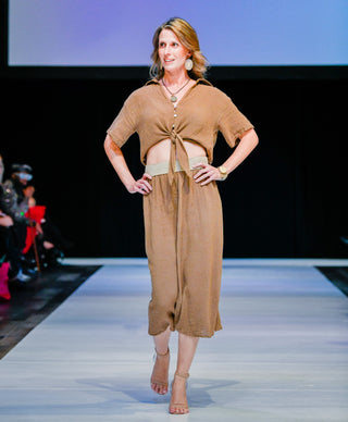 Talia Cotton linen skirt