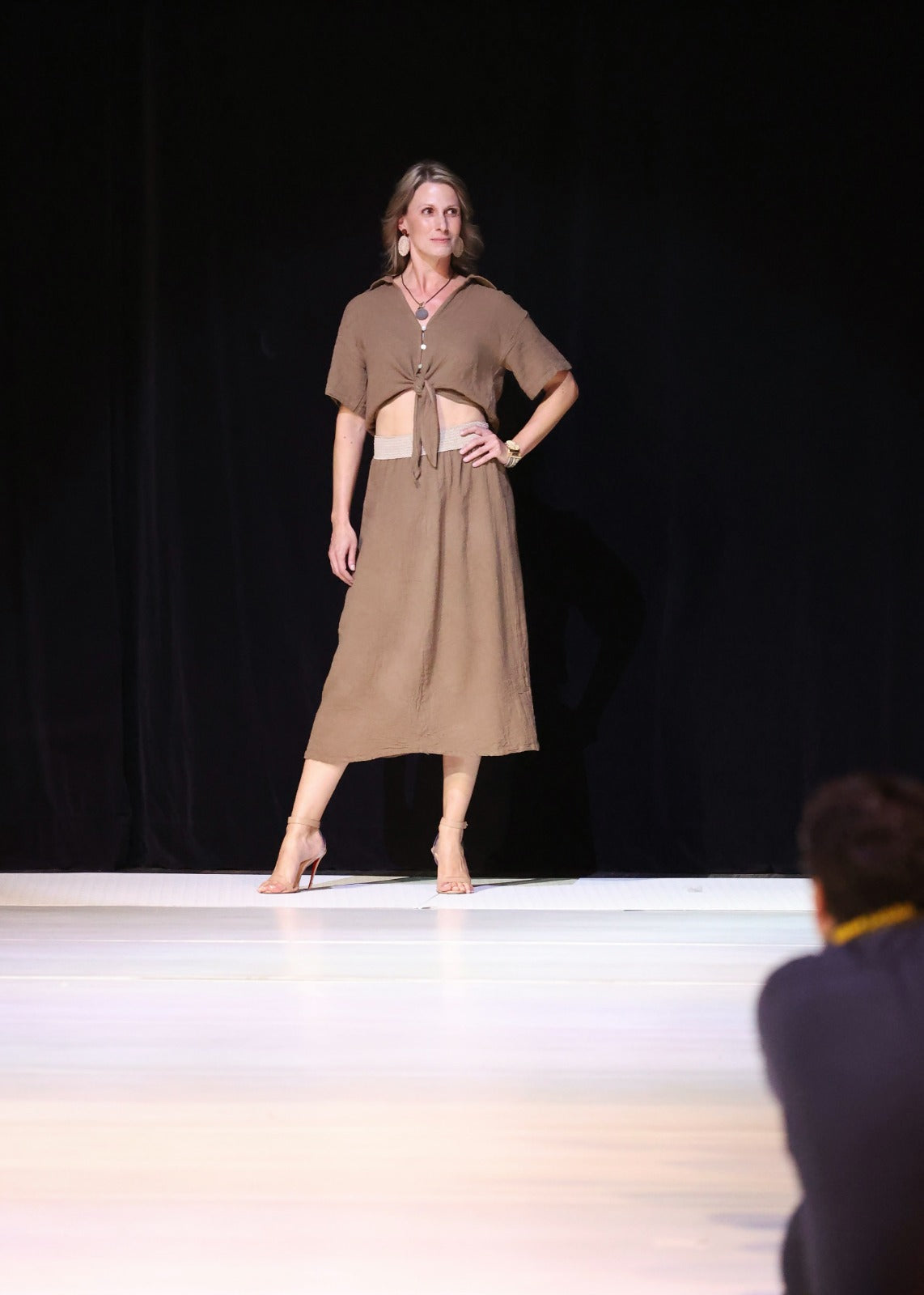 Talia Cotton linen skirt