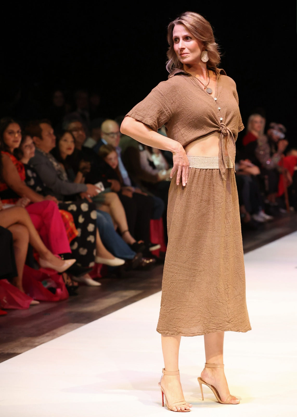 Talia Cotton linen skirt