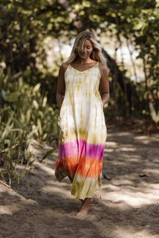 Santorini Pink Sleeveless Dress