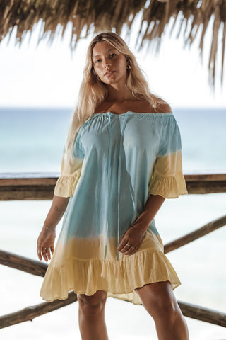 Lisbon Off-The-Shoulder Short Dress