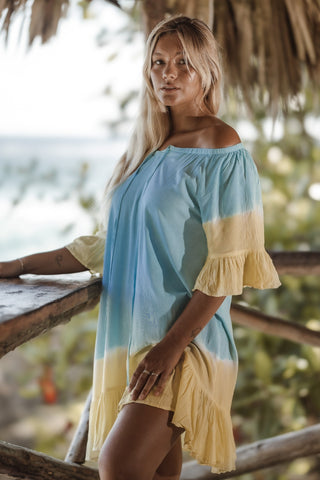 Lisbon Off-The-Shoulder Short Dress