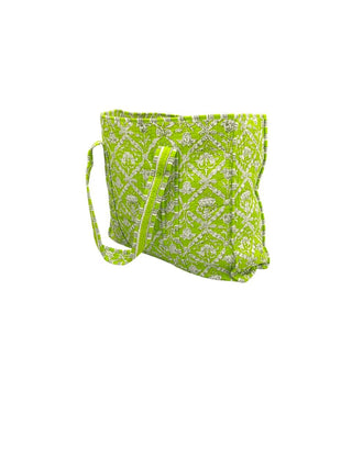 Lime Zest Reversible Quilted Tote Bag