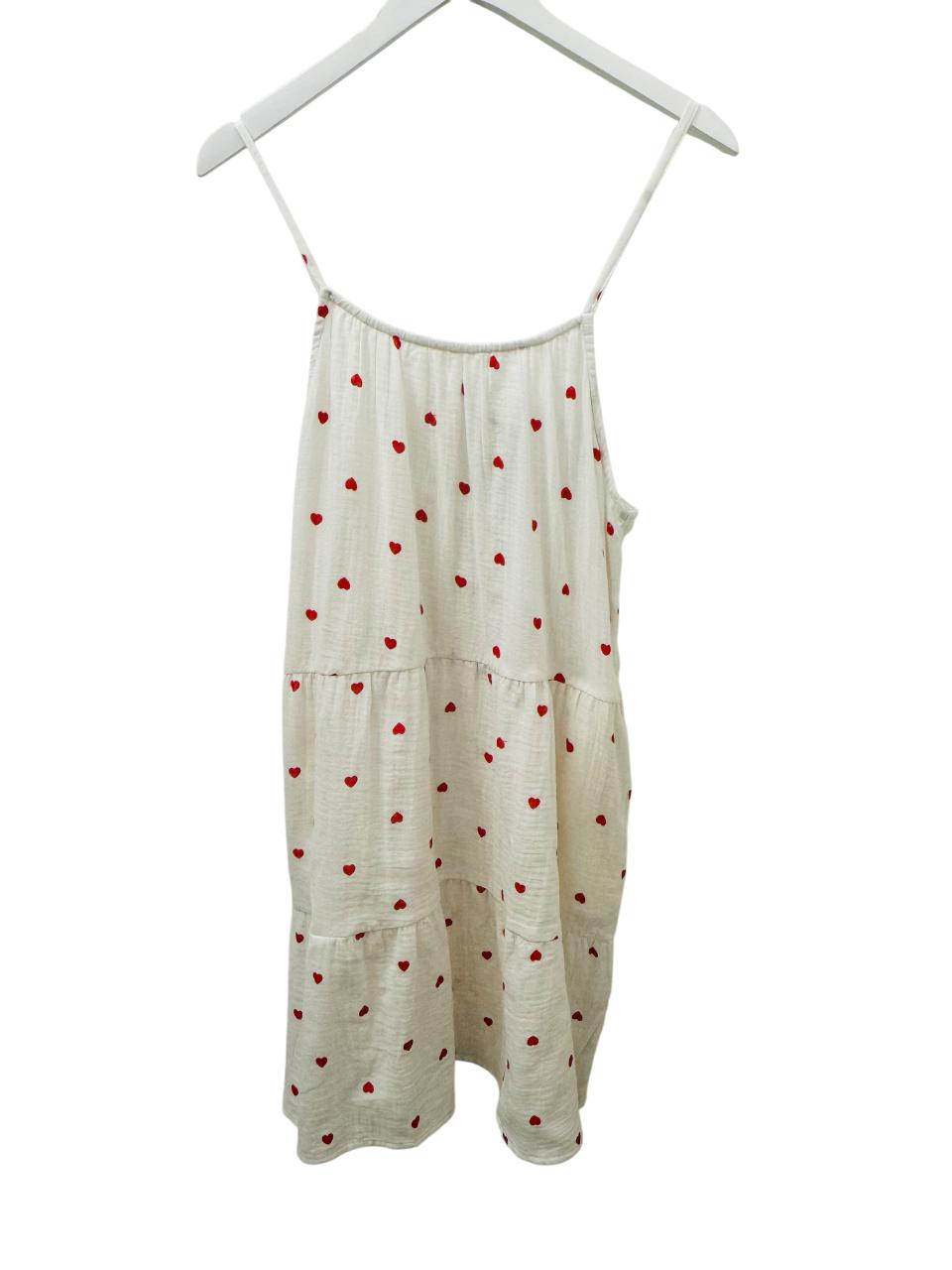 Love Bug Cotton Mini Dress with Pockets