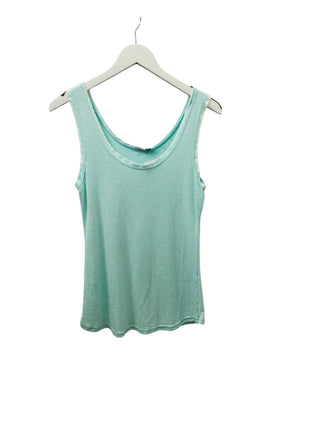 Light Italian Frayed Tank Top