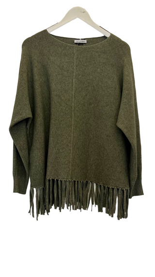 Payton Oversized Fringed Sweater