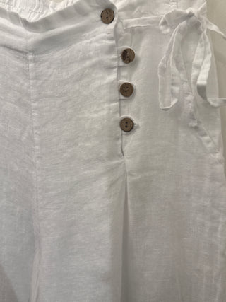 The Solano Wide-Leg LinenTrouser