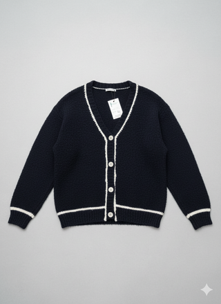 Blossom Breeze Navy Cardigan
