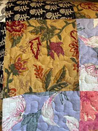 Boho Blossom Reversible Queen Size Quilt