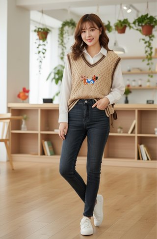 Cottagecore Charm Sweater Vest