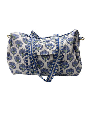 Beach bound Quilted Cotton Duffle Bag
