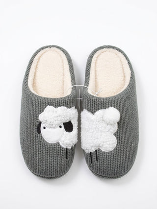 Baa-baa Cozy Ribbed Slippers