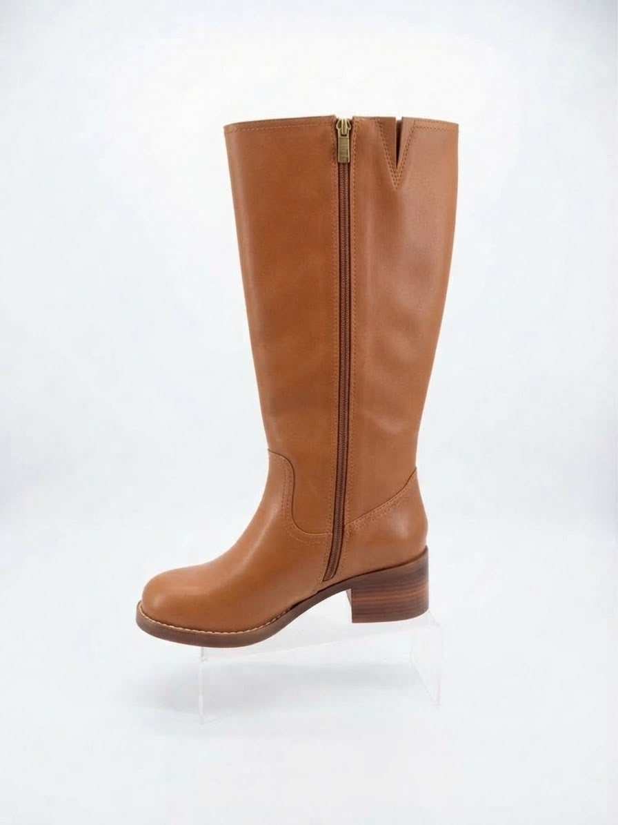 The Contour Knee Boot- Tan