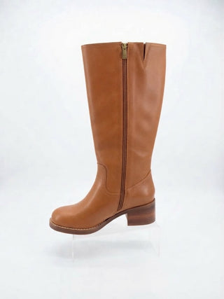 The Contour Knee Boot- Tan