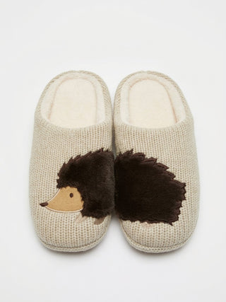 Cozy Hedgehog Chunky Knit Slippers