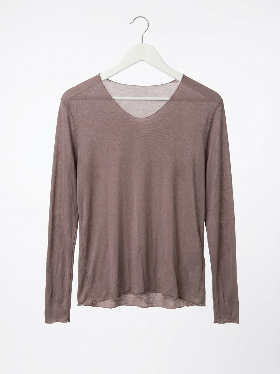 Sheer Layering Top - Taupe