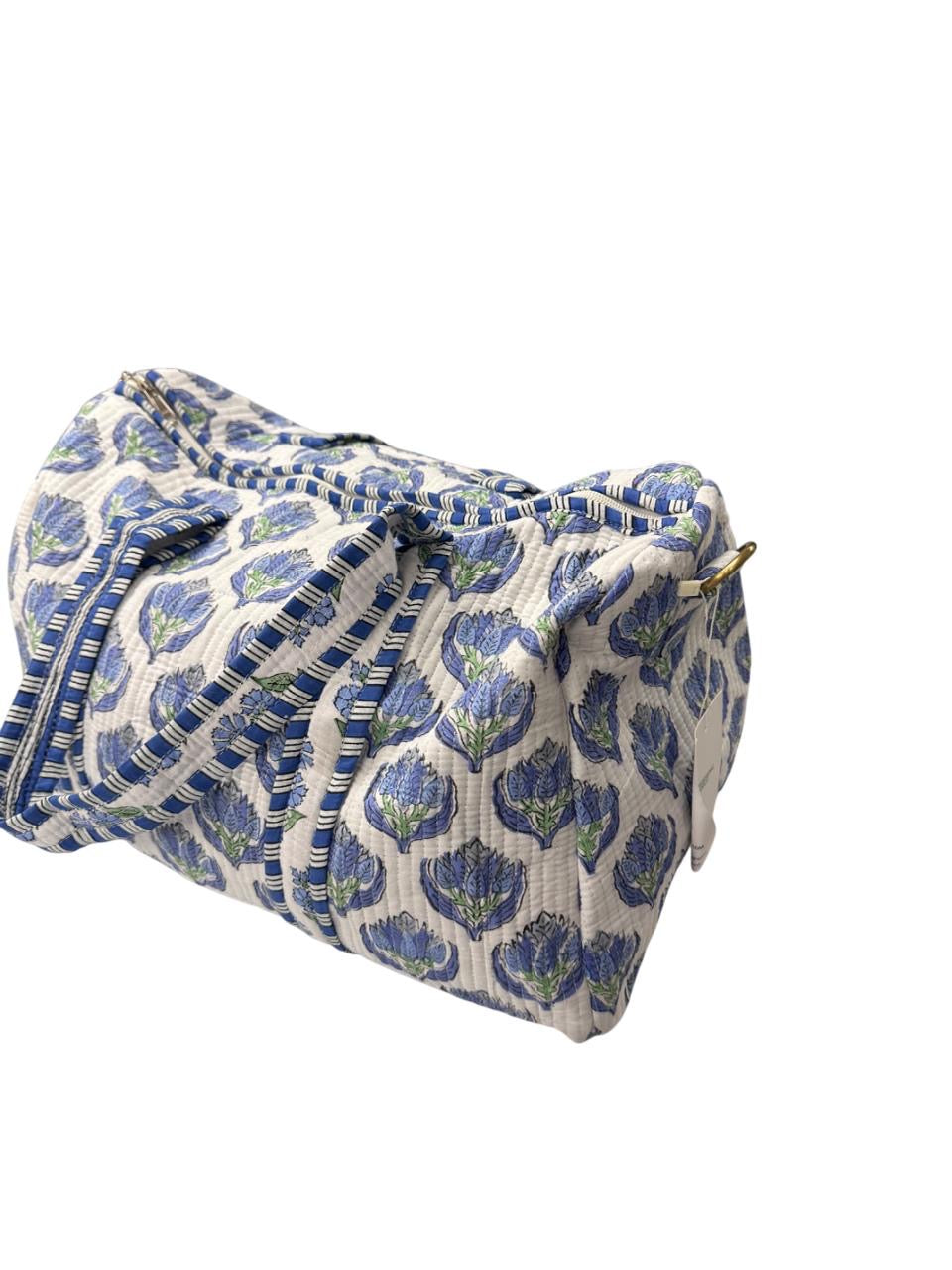 Beach bound Quilted Cotton Duffle Bag