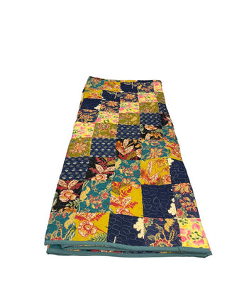 Marigold Floral Patchwork Reversible King Size Cotton Quilts