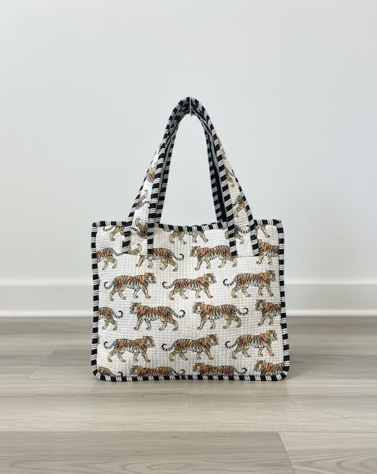 The Bengal Mini Tote with Zipper
