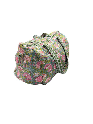 Mint dreams Quilted Cotton Duffle Bag