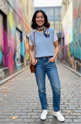 The Baby Blue Pop Vest