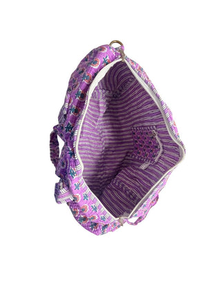 Lavender Bloom Quilted Cotton Duffle Bag