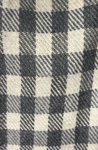 The Luxe Gingham Wool-Blend Wrap