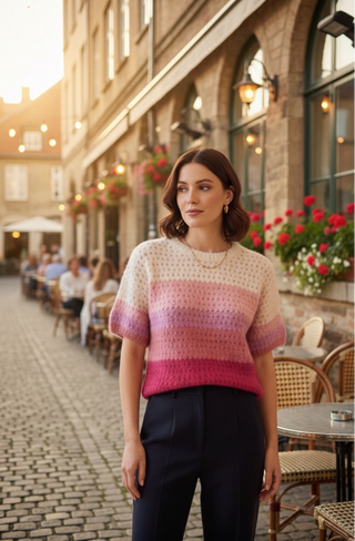 The Cloudscape Sweater- Pink