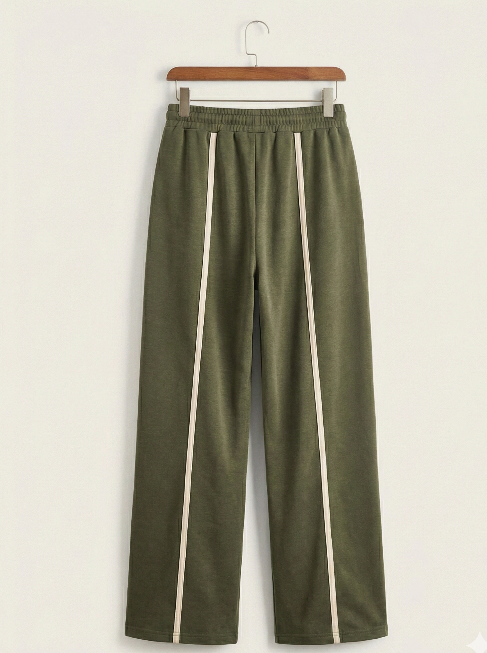 The Milano Contrast-Stripe Lounge Set- Sage Green