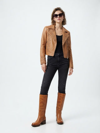 The Contour Knee Boot- Tan