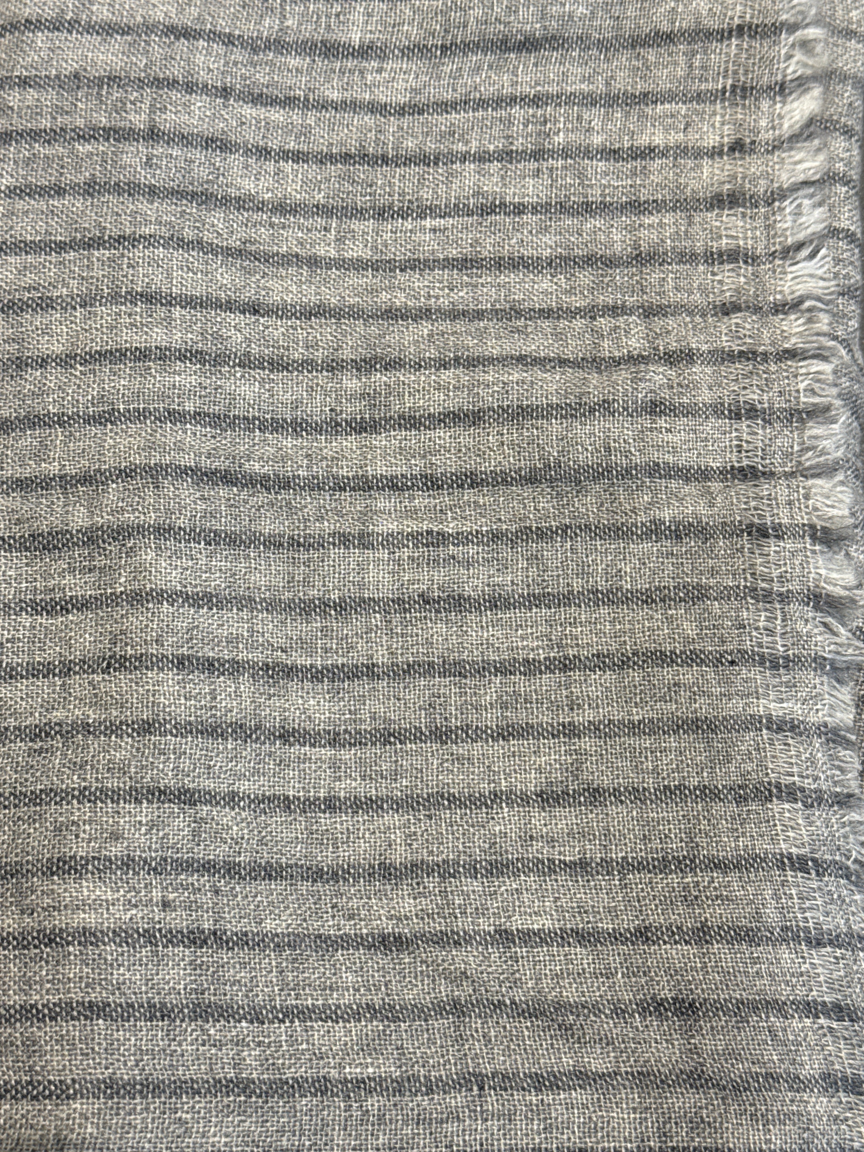 Cashmere Blend Pinstripe Scarf