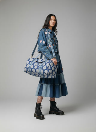 The Indigo Bloom Duffle Bag