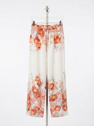 Floral Broderie Anglaise Trousers- Terracotta