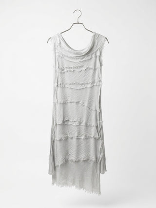 Positano Tiered Short Silk Maxi Dress- Smocked white