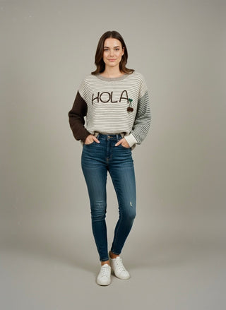 The Hola Cherry Sweater