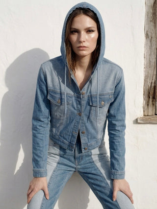 The Stellar Hooded Denim Jacket