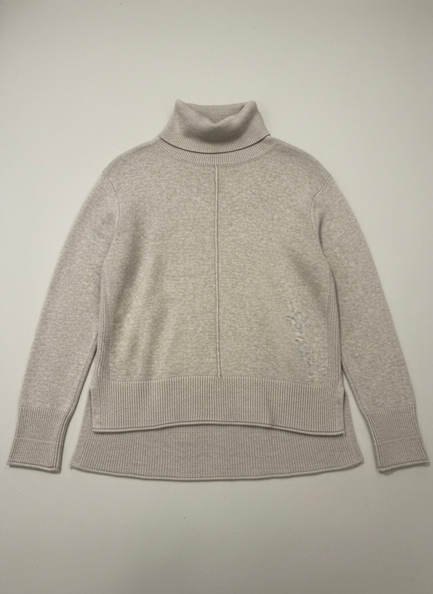 Elevated Essential: Oversized High-Low Turtleneck