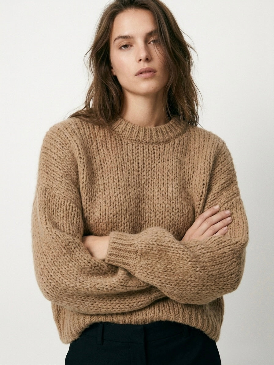 Sienna Chunky Italian Knit Oversized Sweater